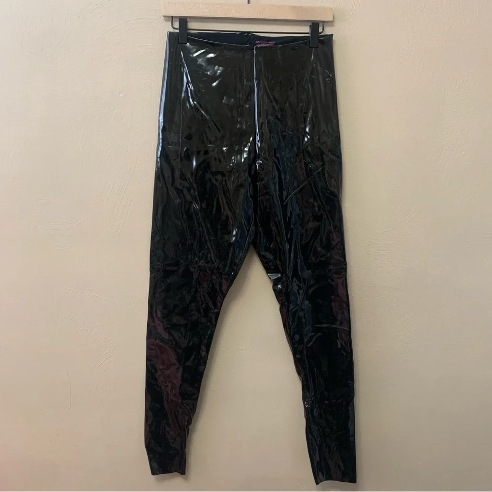 Commando Faux Patent Leather Leggings in Black Size Large NWT New